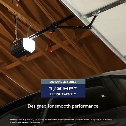 1/2 HP Chain Drive Opener with Battery Backup and myQ Connectivity