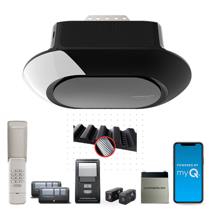 Ultra-Quiet Wi-Fi® Battery Backup Garage Door Opener with Wireless Keypad